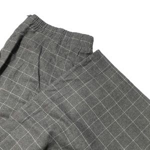 Belle‎ Poque Elegant Retro XL Grey Plaid Flannel Feel Pants